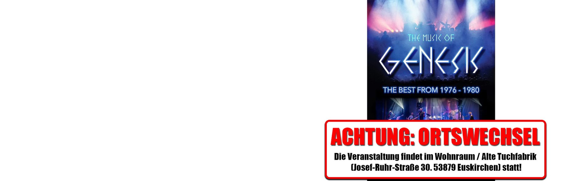 The Music of Genesis | Live in Concert | Wohnraum | Euskirchen