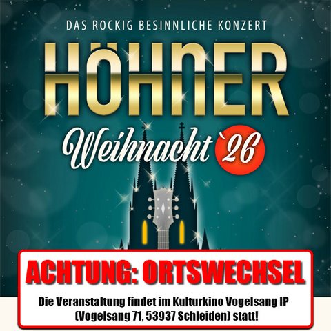 Höhner | Höhner Weihnacht 2026 | Kulturkino Vogelsang IP | Schleiden Höhner | Höhner Weihnacht 2026 | Kulturkino Vogelsang IP | Schleiden